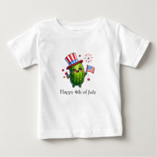 T-shirt Pour Bébé 4 juillet petit caractère de chiche