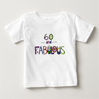 T-shirt Pour Bébé 60 et fabuleux, 60 années, soixantième