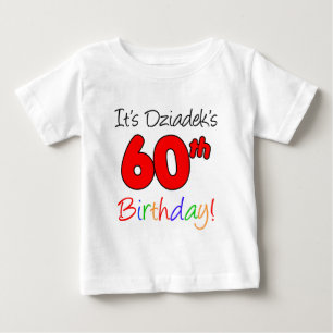 T-shirt Pour Bébé 60e anniversaire de Dziadek