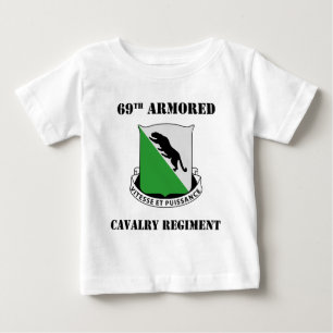 T-shirt Pour Bébé 69e régiment de cavalerie blindée (RCA) avec tex