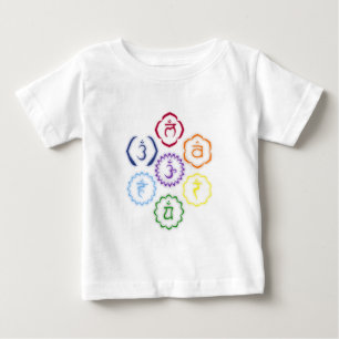 T-shirt Pour Bébé 7 chakras en cercle