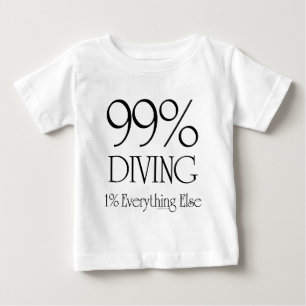 T-shirt Pour Bébé 99% plongeant