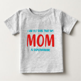 T-shirt Pour Bébé 99% Superwoman