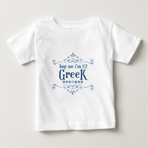 T-shirt Pour Bébé À moitié grec