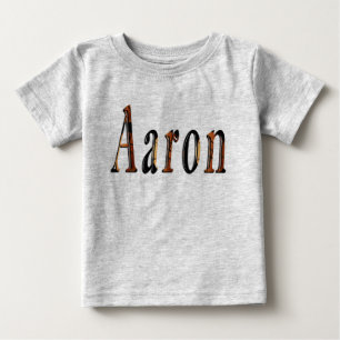 T-shirt Pour Bébé "Aaron et le jeu de la gloire" Son nom