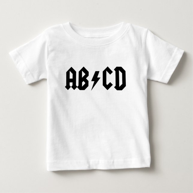 T-SHIRT POUR BÉBÉ AB/CD (Devant)