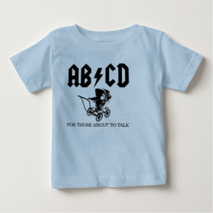 T-shirt Pour Bébé AB/CD- pour ceux environ pour parler le bébé