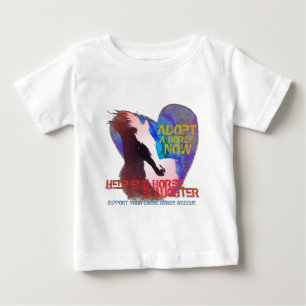 T-shirt Pour Bébé Abattage de cheval d'arrêt d'aide