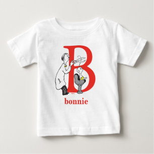 T-shirt Pour Bébé ABC du Dr Seuss : Lettre B - Rouge   Ajouter Votre