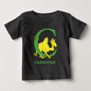 T-shirt Pour Bébé ABC du Dr Seuss : Lettre C - Vert   Ajouter Votre 