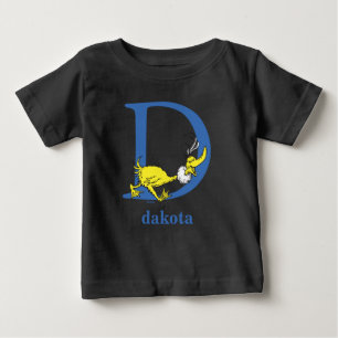 T-shirt Pour Bébé ABC du Dr Seuss : Lettre D - Bleu   Ajouter Votre 