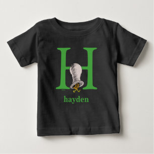 T-shirt Pour Bébé ABC du Dr Seuss : Lettre H - Vert   Ajouter Votre 