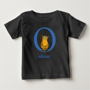 T-shirt Pour Bébé ABC du Dr Seuss : Lettre O - Bleu   Ajouter Votre 