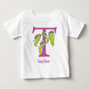 T-shirt Pour Bébé ABC du Dr Seuss : Lettre T - Violet Ajouter Votr