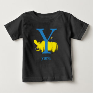 T-shirt Pour Bébé ABC du Dr Seuss : Lettre Y - Bleu   Ajouter Votre 