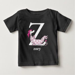 T-shirt Pour Bébé ABC du Dr Seuss : Lettre Z - Blanc  Ajouter votre 