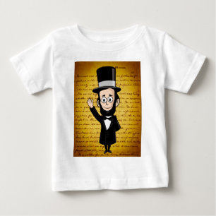 T-shirt Pour Bébé Abe honnête et son adresse de Gettysburg
