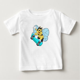 T-shirt Pour Bébé Abee comme patineur avec skateboard