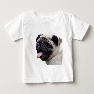 T-shirt Pour Bébé Accessoires photo Carlin blanc main, ajouter des n