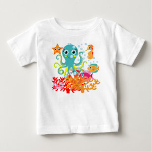 T-shirt Pour Bébé Accueil vers l'océan
