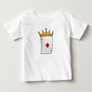 T-shirt Pour Bébé Ace diamant avec Couronne