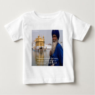 T-shirt Pour Bébé Actions/Karma proverbe sikh