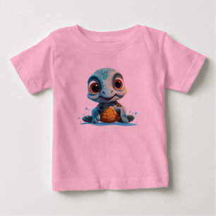 T-shirt Pour Bébé Adorable Aquatic Explorer : Baby Sea Turtle