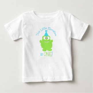 T-shirt Pour Bébé Adorable Petit Monstre Premier Anniversaire T-shir