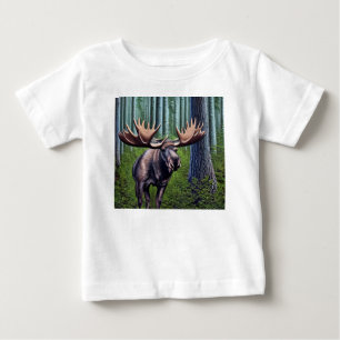 T-shirt Pour Bébé Adorable Petite Oie Abstraite