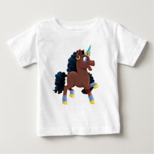 T-shirt Pour Bébé Afro Unicorn La magie