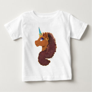 T-shirt Pour Bébé Afro Unicorn   Unique