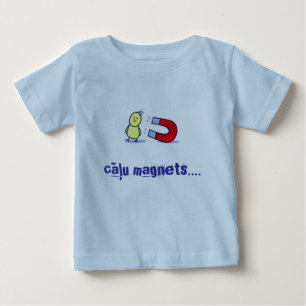 T-shirt Pour Bébé aimant de poussin de bébé (letton)