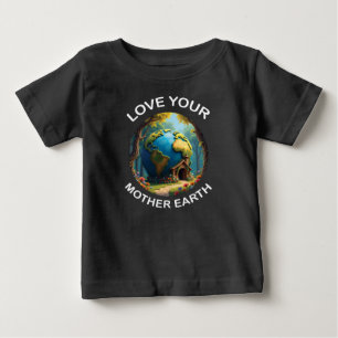 T-shirt Pour Bébé Aimez votre mère terre