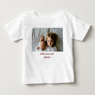 T-SHIRT POUR BÉBÉ AJOUTER VOTRE TEXTE PHOTO NOËL