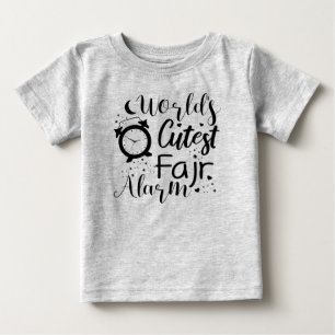 T-shirt Pour Bébé Alarme Fajr la plus folle du monde Drôle cadeau mu