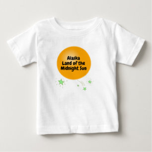 T-shirt Pour Bébé Alaska Land of Midnight Sun