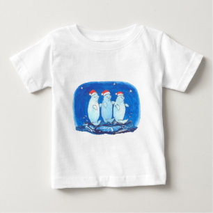 T-shirt Pour Bébé Alaska Whimsical Christmas Wildlife