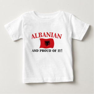T-shirt Pour Bébé Albanais fier