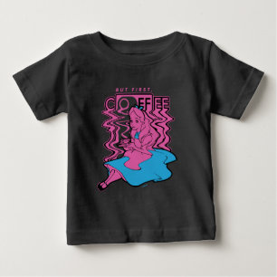 T-shirt Pour Bébé Alice au pays des merveilles Mais premier café