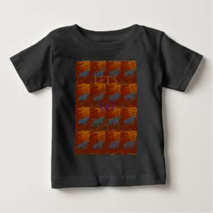 T-shirt Pour Bébé Allez Zebra Safari Art Imprimer/Graphique