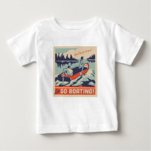 T-shirt Pour Bébé Allons en bateau