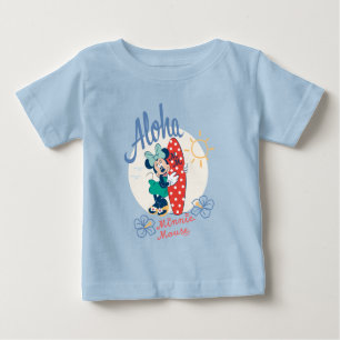 T-shirt Pour Bébé Aloha Minnie Mouse Style Surf