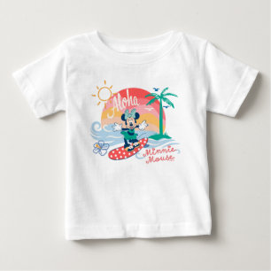 T-shirt Pour Bébé Aloha Minnie Mouse Surf Tropical