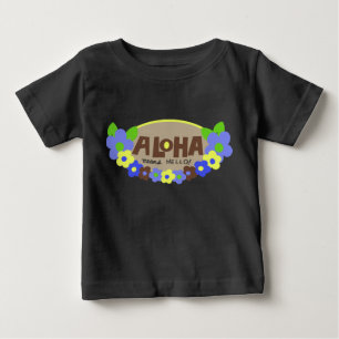 T-shirt Pour Bébé Aloha Signifie Bonjour bébé Creeper