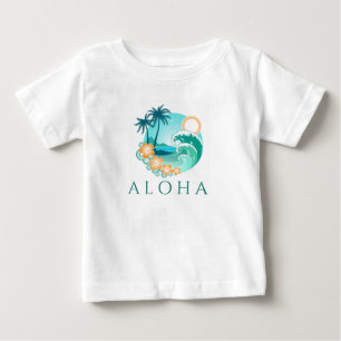 T-shirt Pour Bébé Aloha Tropical