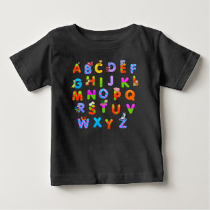 T-shirt Pour Bébé Alphabet