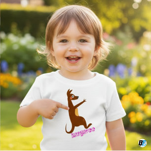 T-shirt Pour Bébé Alphabet animal K pour Kangaroo