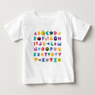T-shirt Pour Bébé Alphabet de rue Sésame