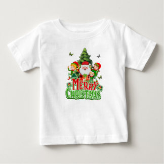 T-shirt Pour Bébé Amant de Noël, bébé de Noël, Joyeux Noël