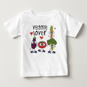 T-shirt Pour Bébé Amant végétarien